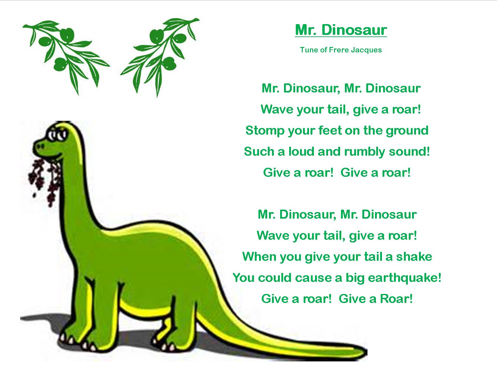 Storytime Theme: Dinoriffic! – Everyday I write the book…